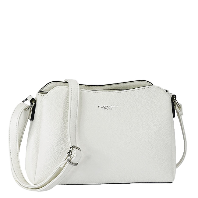 Geanta alba casual FloraCO Paris F2516 M9
