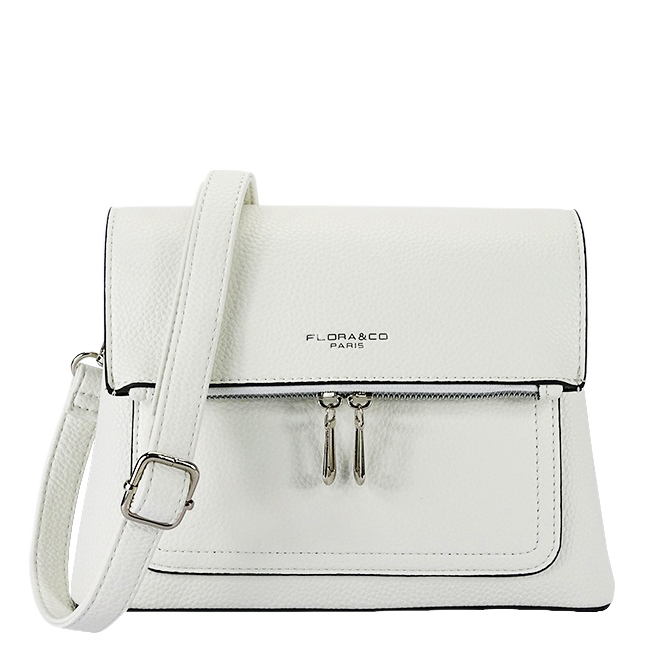 Geanta alba casual FloraCO Paris H6922 126