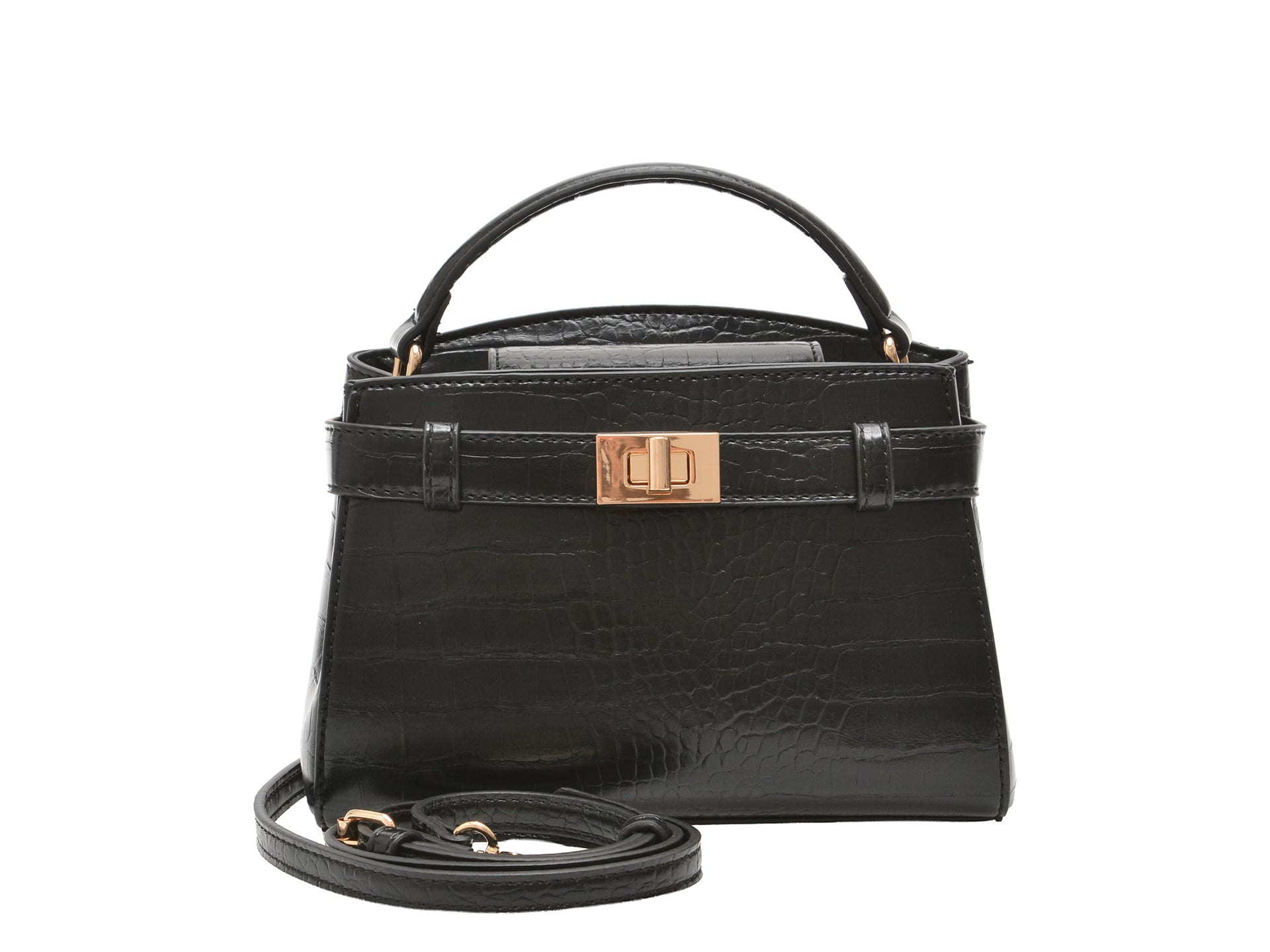 Geanta ALDO neagra, VIVIANROSE 001, din piele ecologica