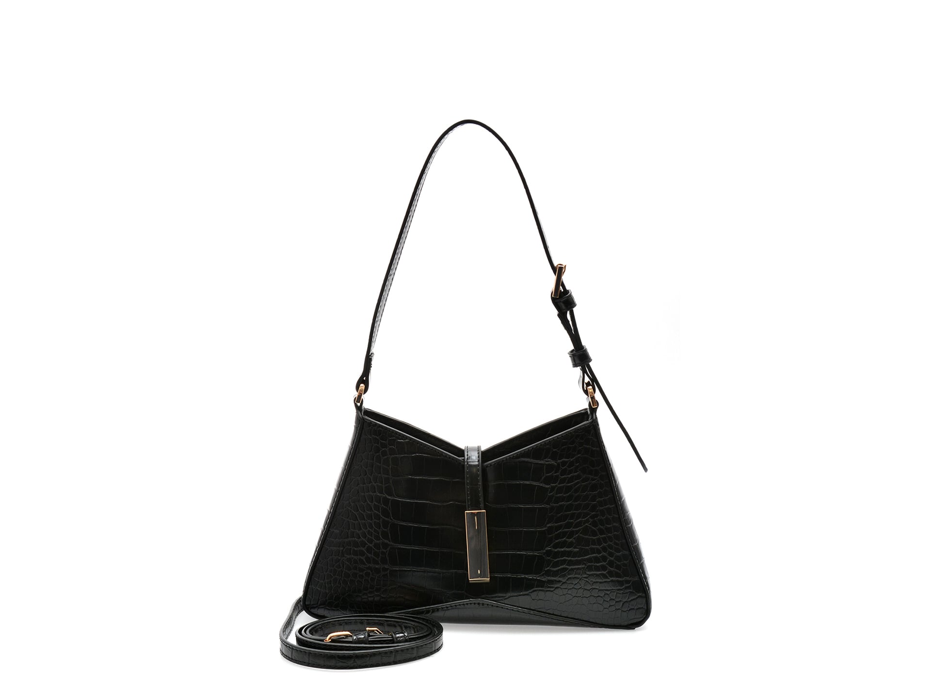 Geanta ALDO neagra, JULIETTA 001, din piele ecologica
