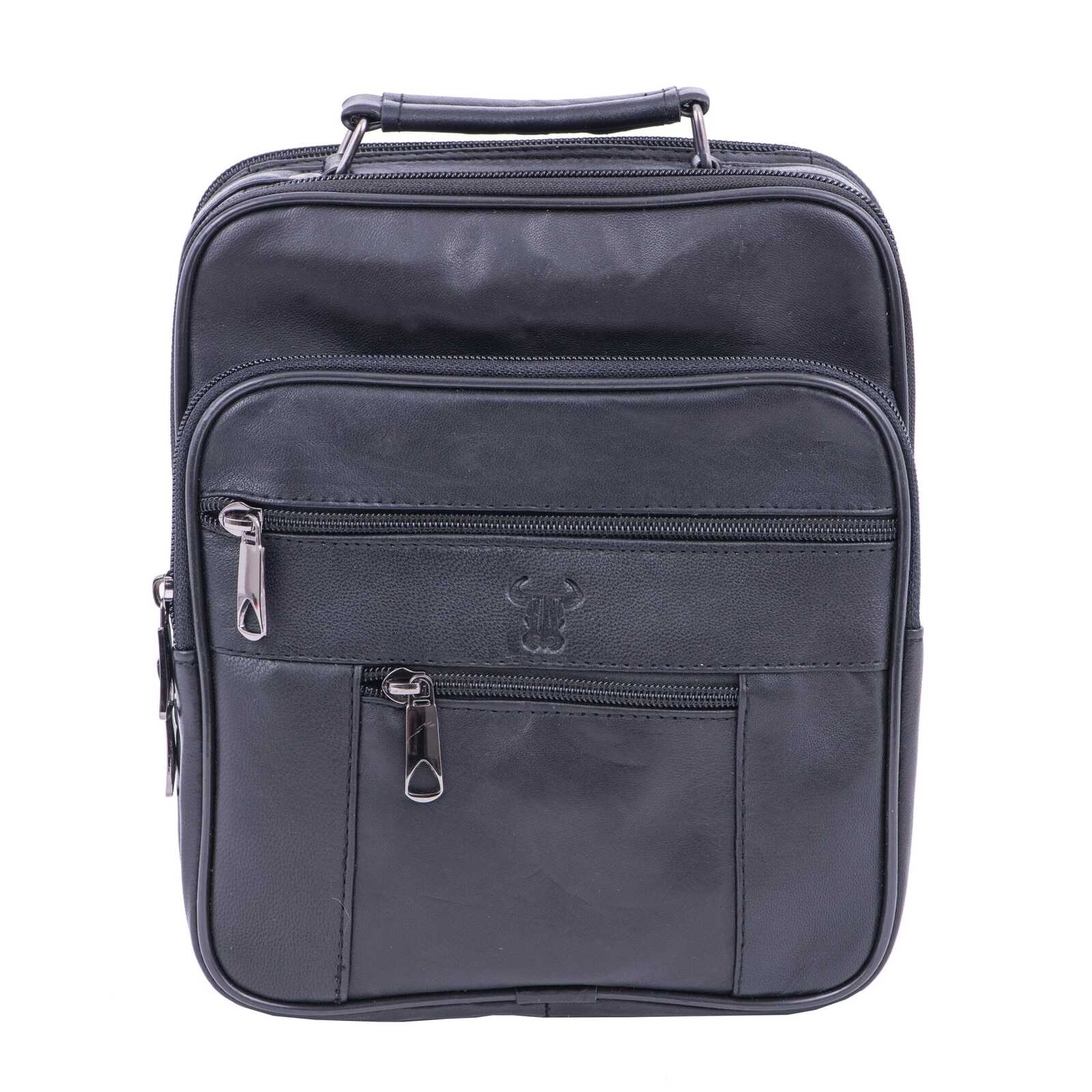 Geanta barbati din piele naturala neagra Leather Express