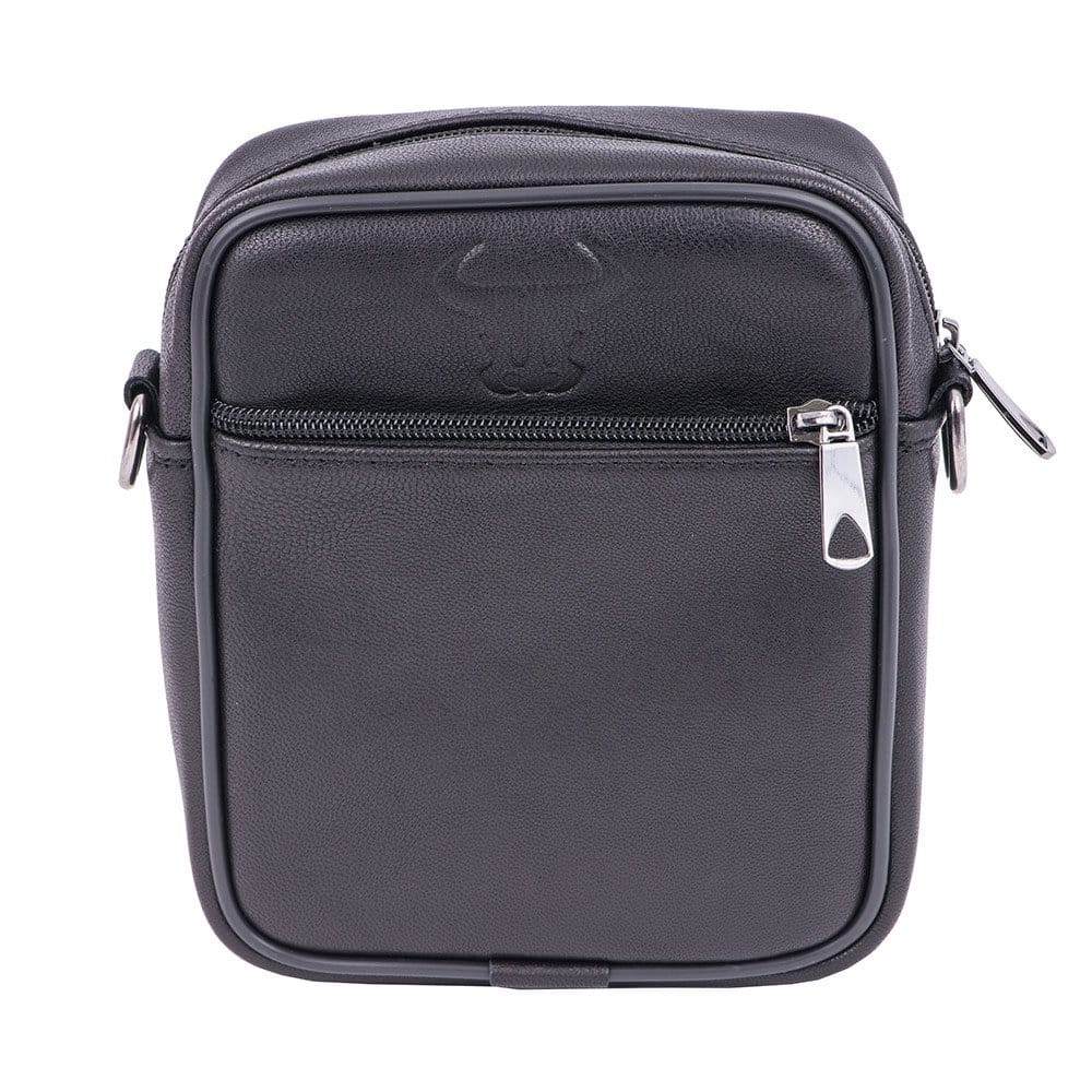 Geanta barbati din piele naturala neagra Man bag