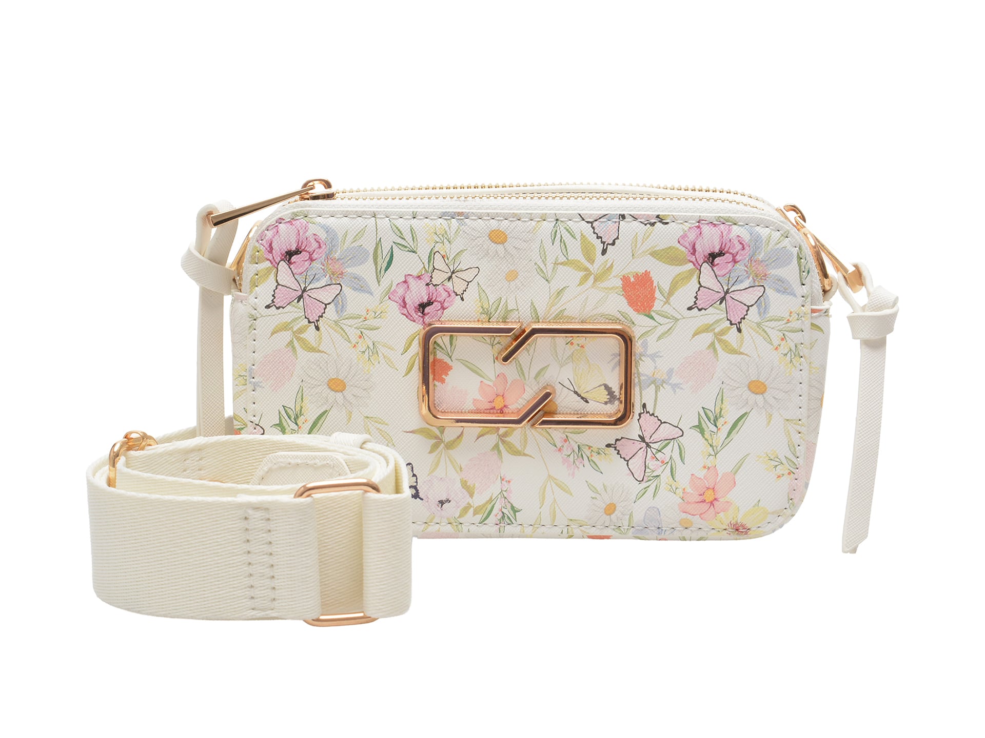 Geanta CALL IT SPRING alba, CAMELYA 113, din piele ecologica