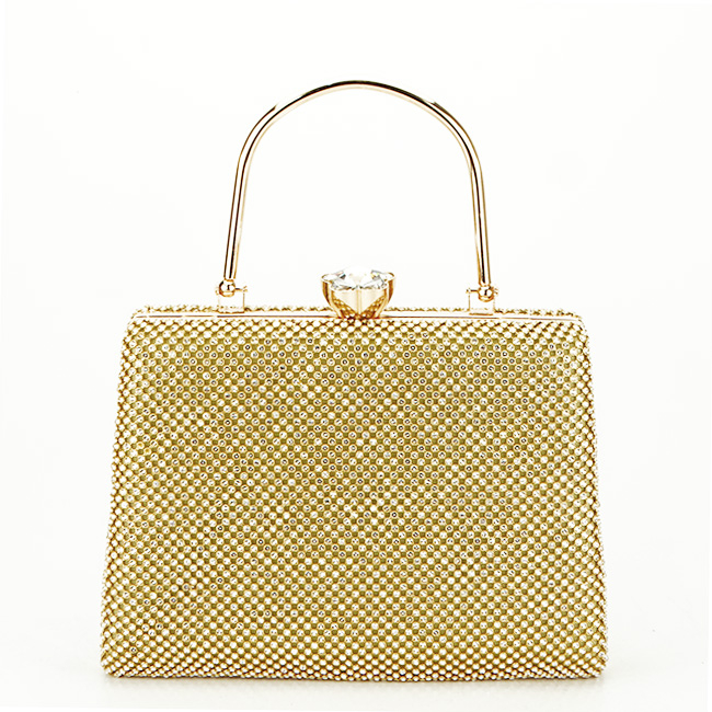 Geanta clutch aurie cu pietricele BYH-877 05
