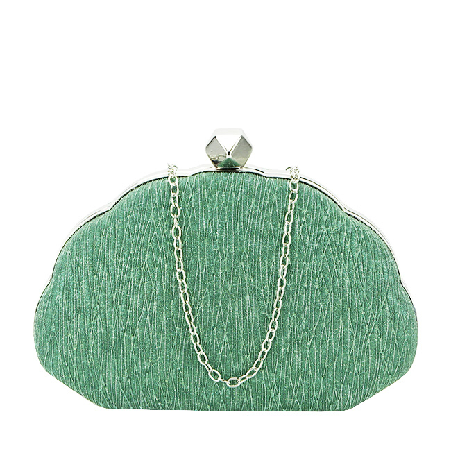 Geanta clutch cu sclipici BHY-5041 05 Verde