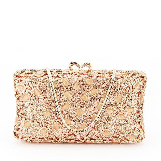Geanta clutch de lux D7-5 06 Auriu rose