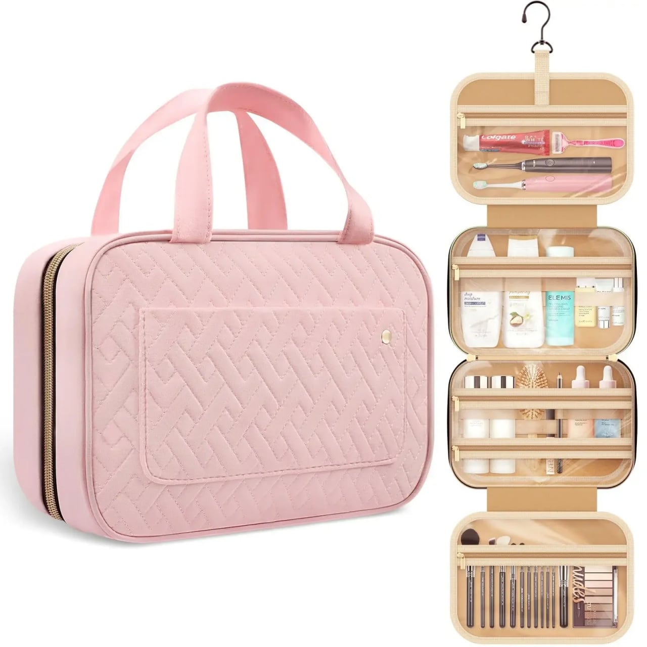 Geanta cosmetice, Paloma GT3006, Roz - poza 1