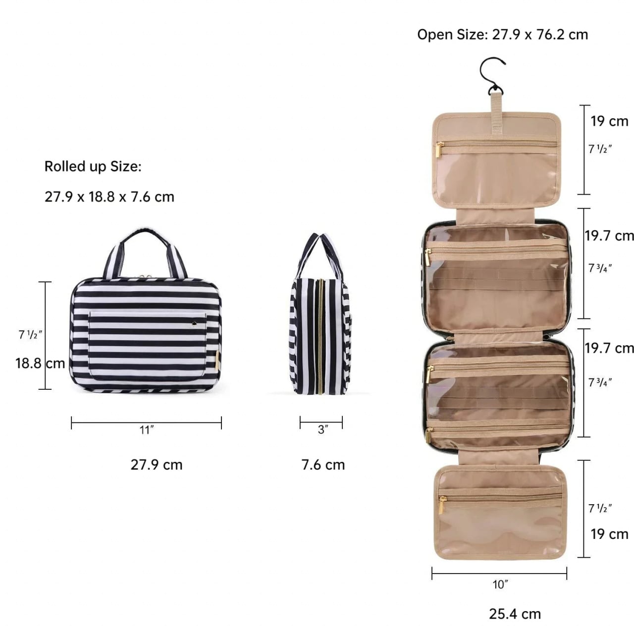 Geanta cosmetice, Paloma GT3006, Roz - poza 3