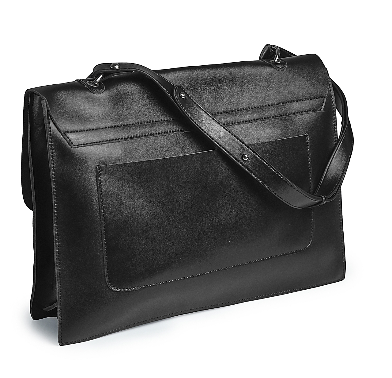 Geanta dama, 9905, piele naturala, Neagra - poza 2