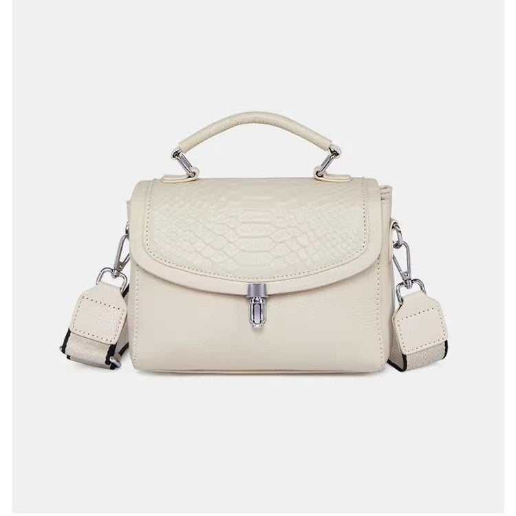 Geanta dama, Arina GT3116, piele naturala, Crem - poza 1