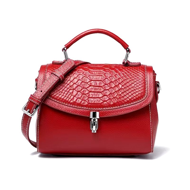 Geanta dama, Arina GT3119, piele naturala, Bordo - poza 1