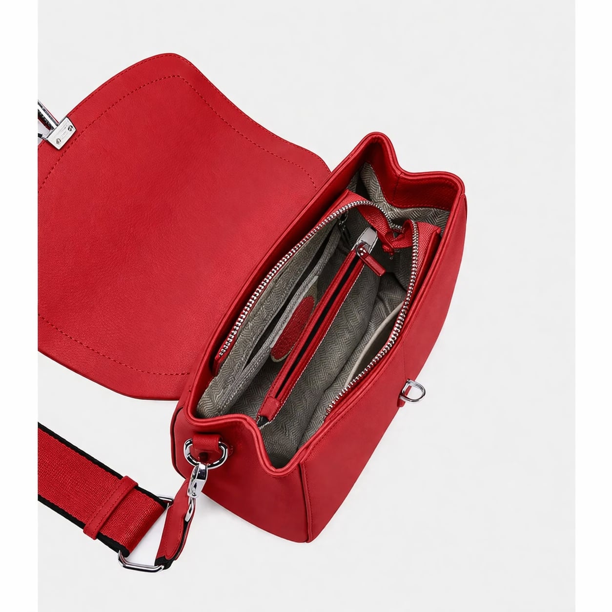 Geanta dama, Arina GT3119, piele naturala, Bordo - poza 3