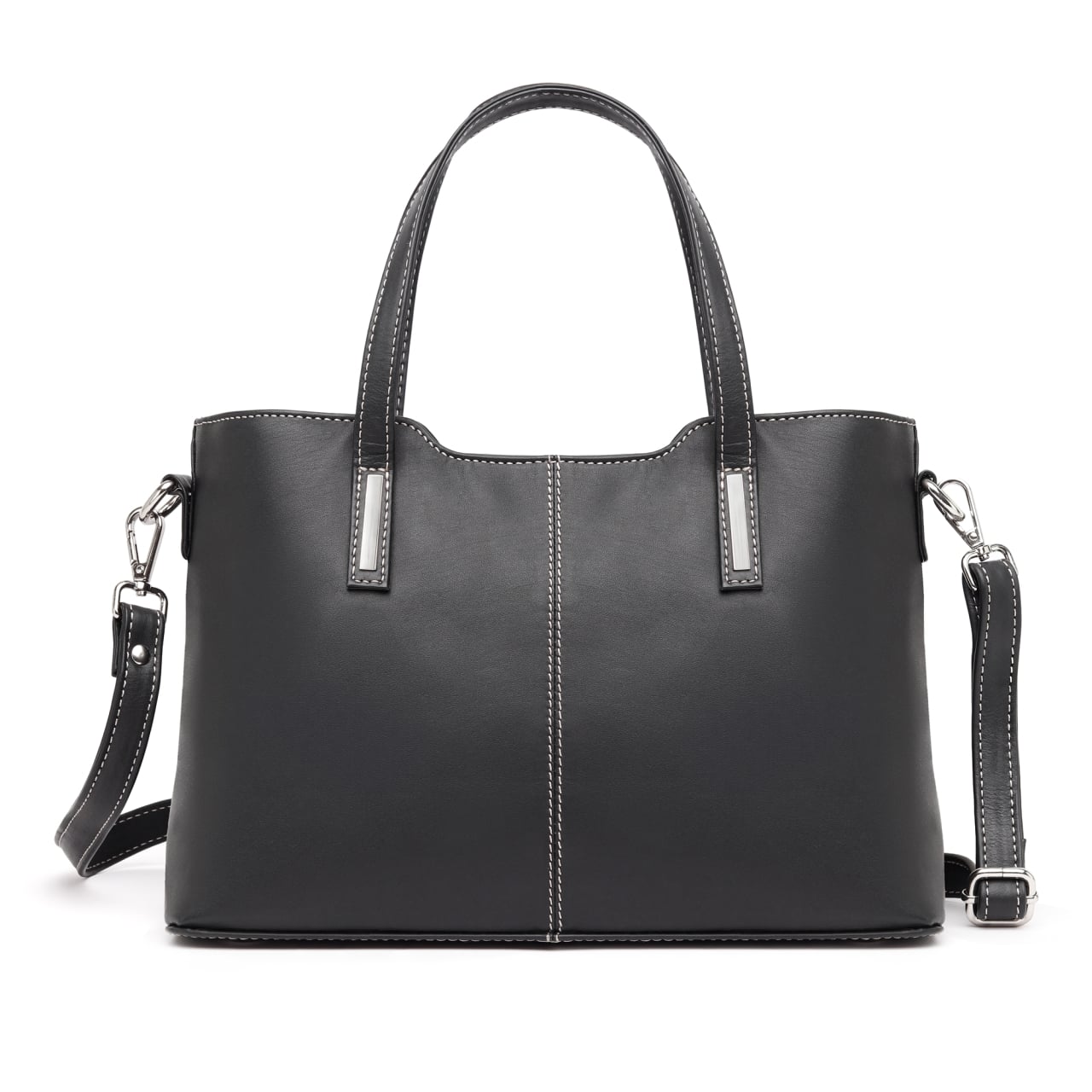 Geanta dama, Caelia GT3860, piele naturala, Negru - poza 1