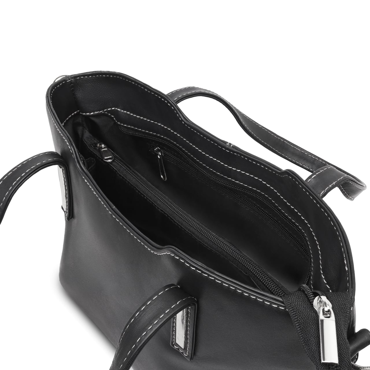 Geanta dama, Caelia GT3860, piele naturala, Negru - poza 2