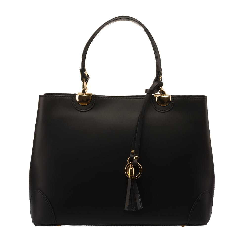 Geantă damă din piele naturala neagra Design Beauty