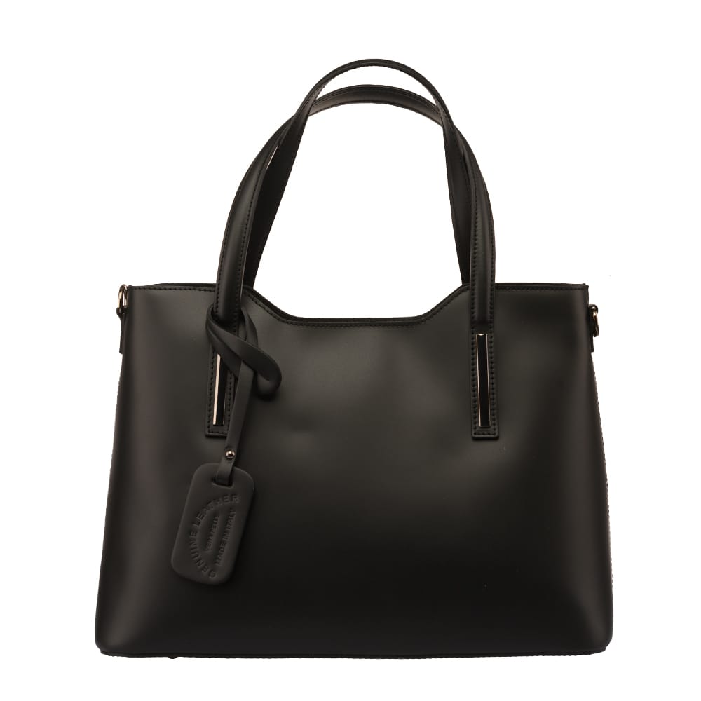 Geantă damă din piele naturala neagra Design Lover