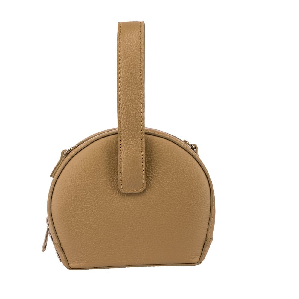 Geantă damă din piele naturala taupe Freya
