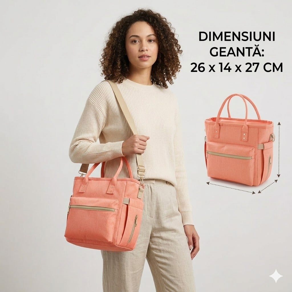 Geanta dama, Mireya GT3570, Portocaliu - poza 2