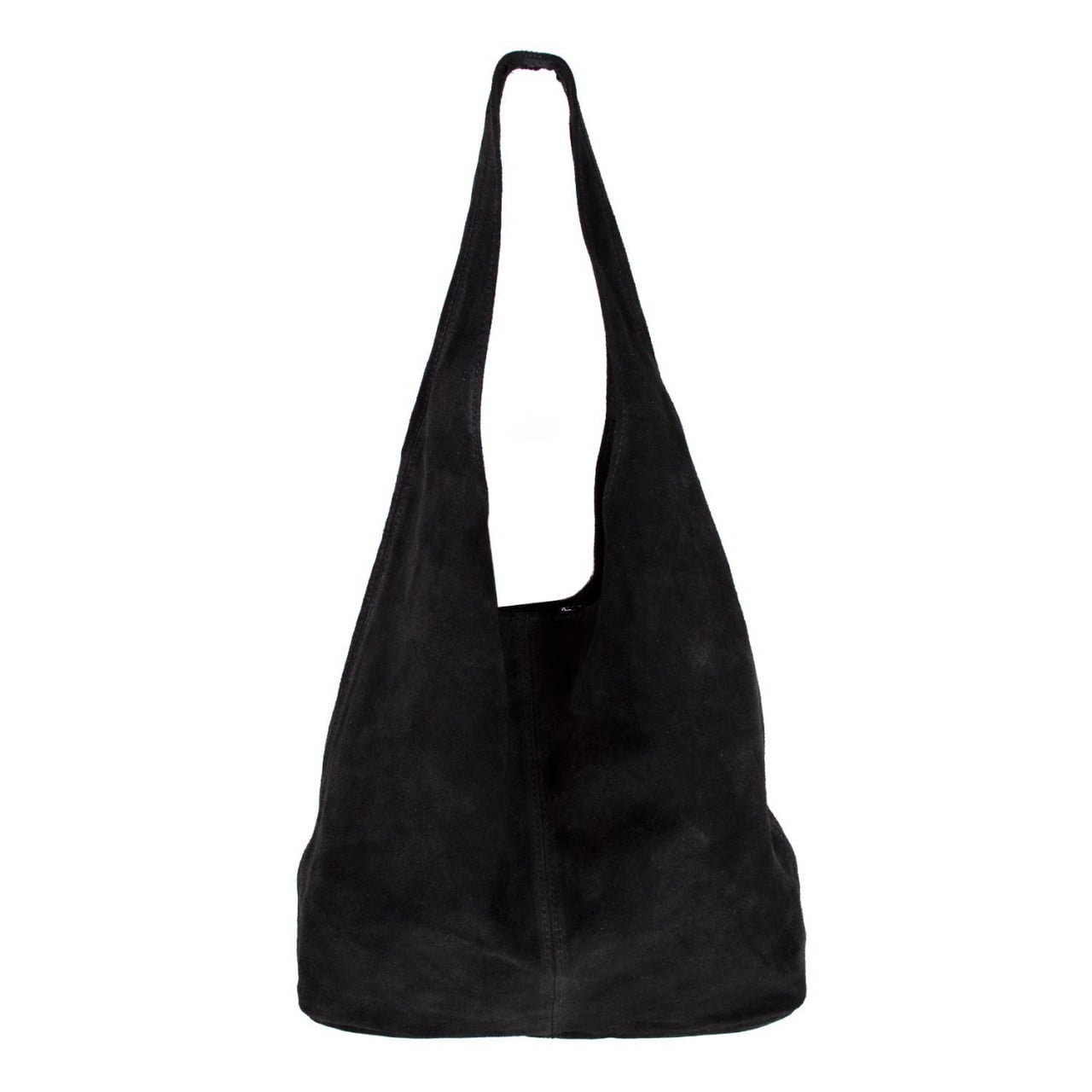 Geanta dama Monica GT1194, piele intoarsa, negru - poza 1