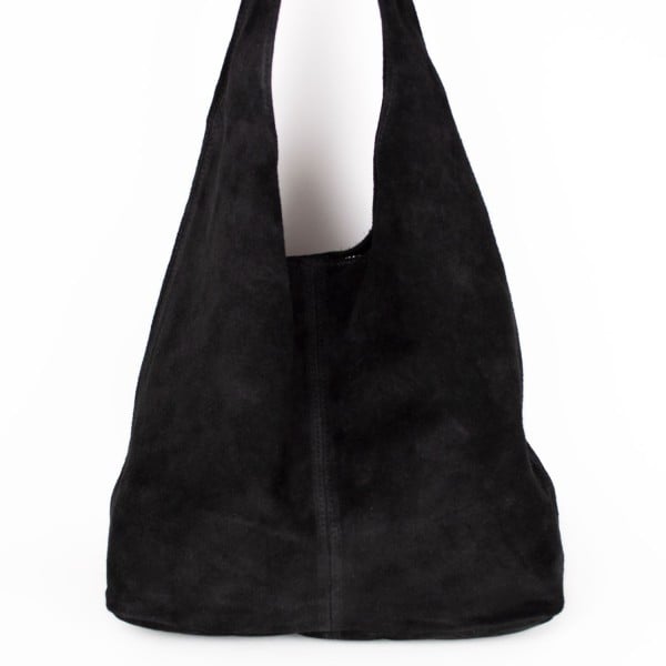 Geanta dama Monica GT1194, piele intoarsa, negru - poza 3