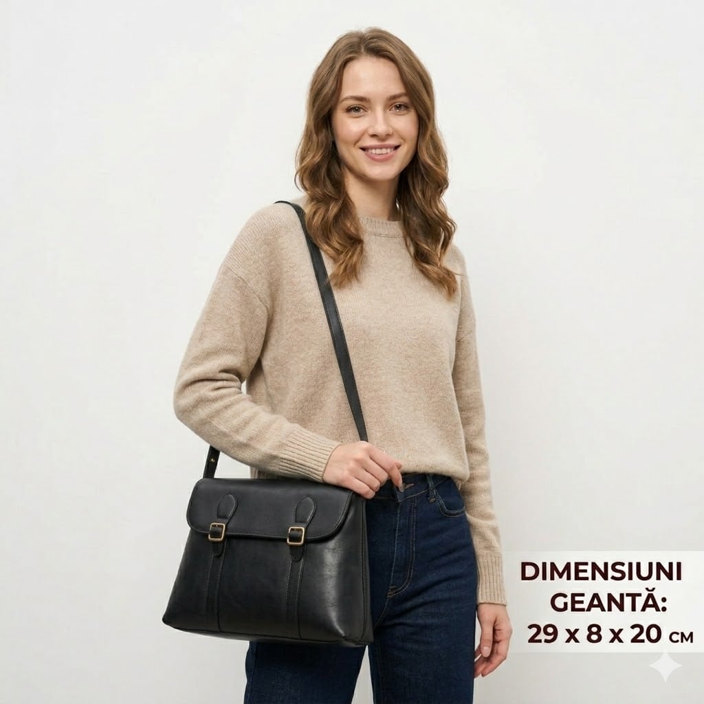 Geanta dama, Sira GT3520, Negru - poza 2