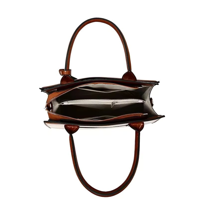 Geanta dama structurata Nalira GT3955,Coffee - poza 3