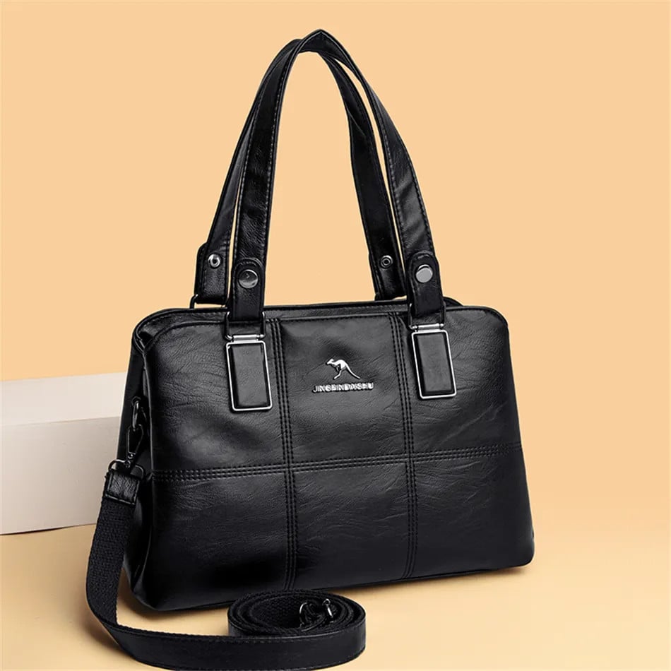 Geanta dama, Wilderose GT2522, Negru - poza 3