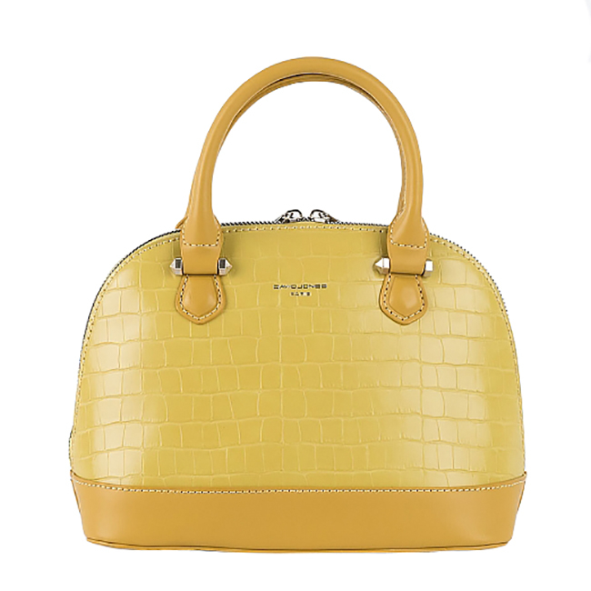 Geanta David Jones Paris galben mustar CM6432 16