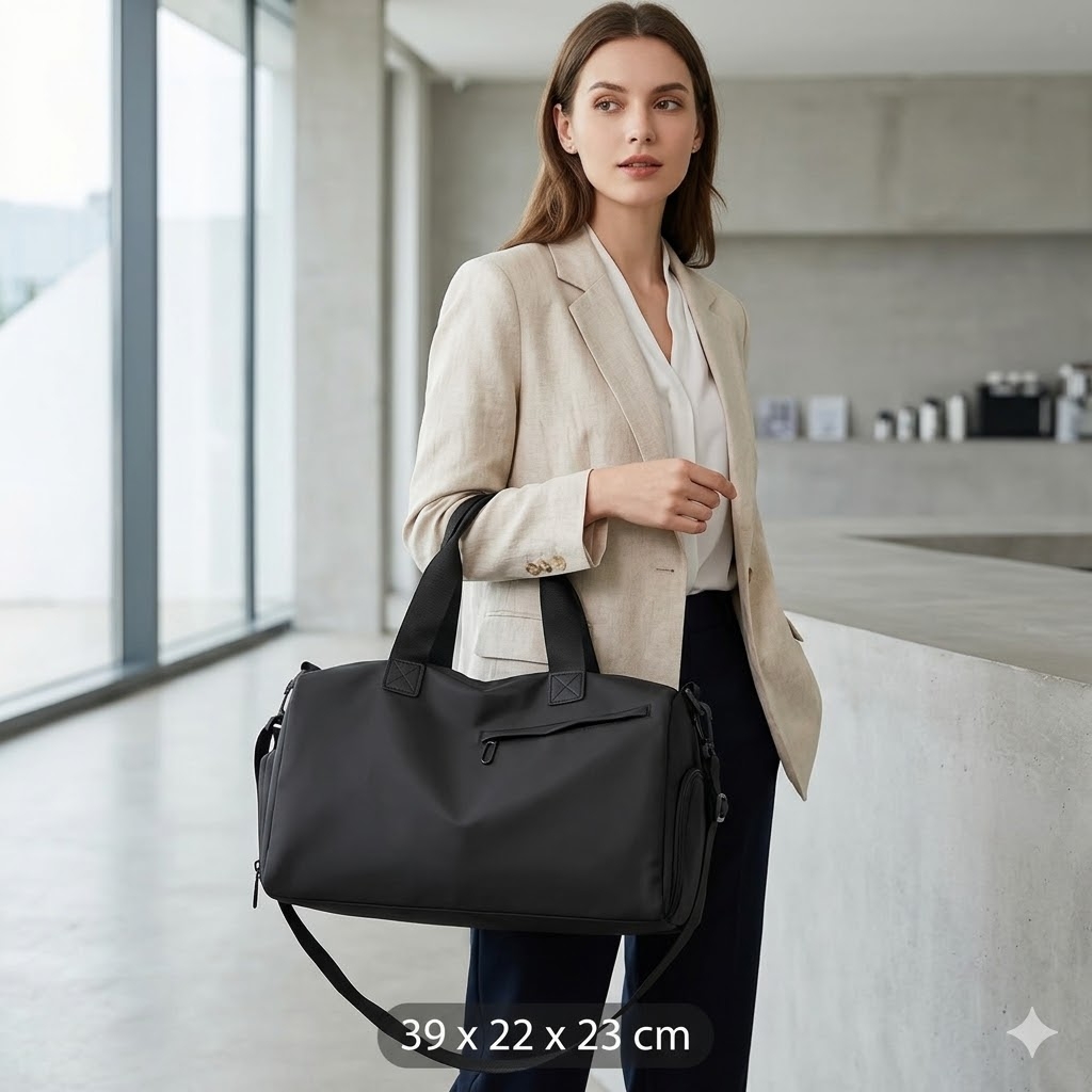 Geanta de calatorie unisex, Orelie GT3541, Negru - poza 2