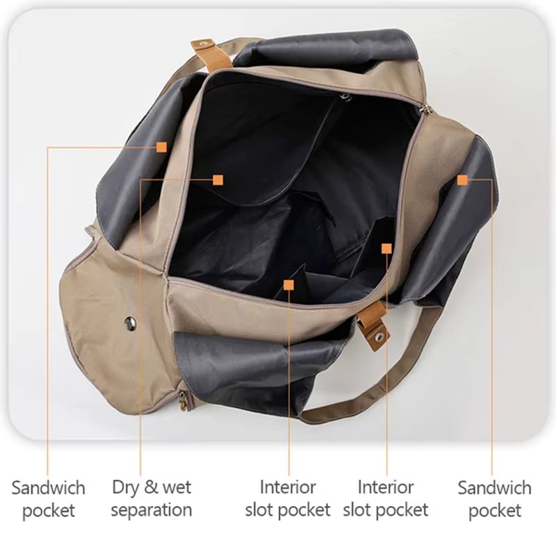 Geanta de calatorie unisex, Silvya GT3554, Mov - poza 3