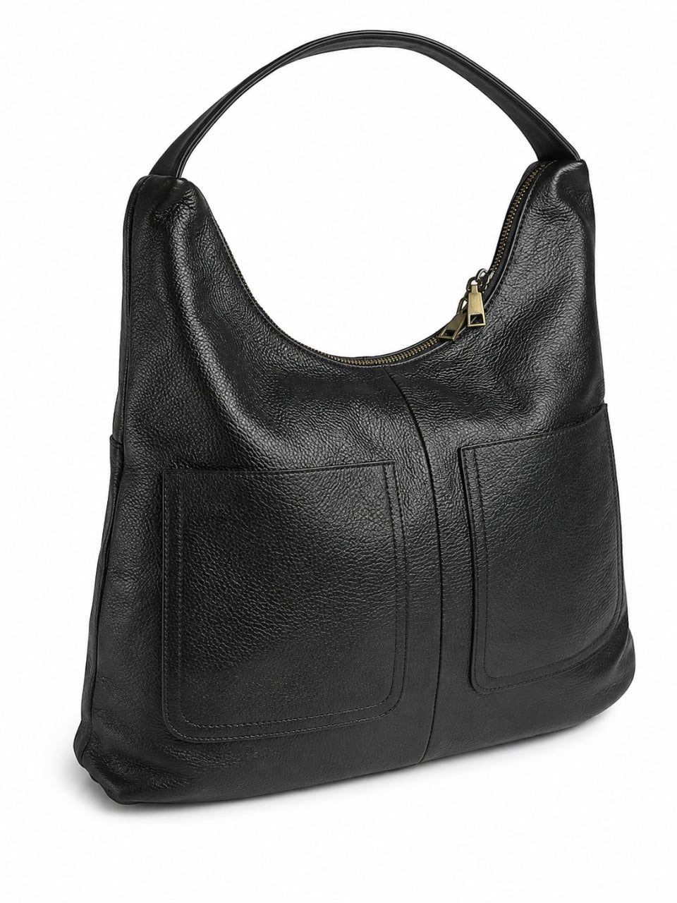 Geanta de dama, 5044, piele naturala, Negru