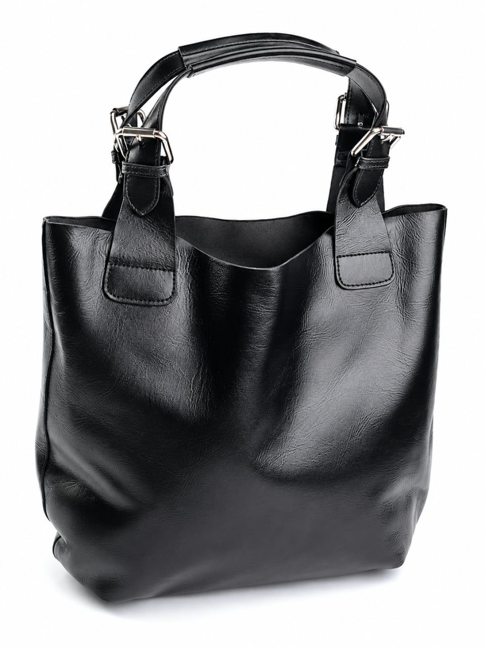 Geanta de dama, 811, piele naturala, Neagra - poza 1