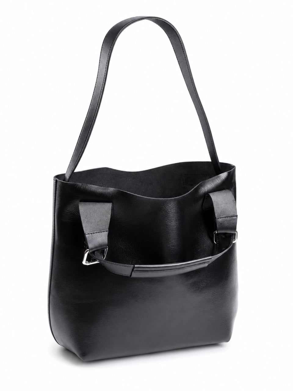 Geanta de dama, 811, piele naturala, Neagra - poza 3