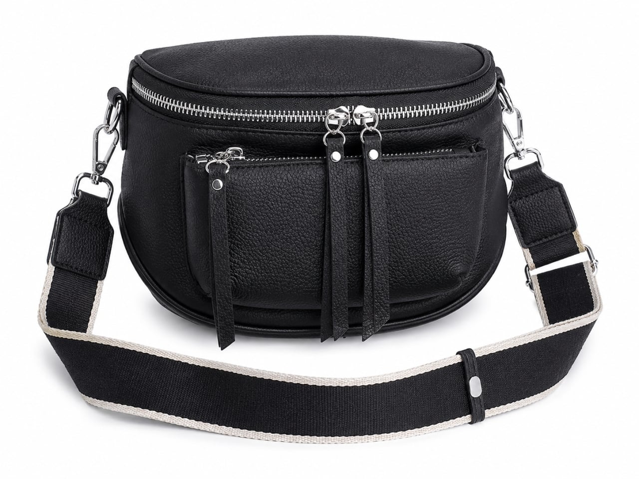 Geanta de dama, 99133, piele naturala, Neagra - poza 1