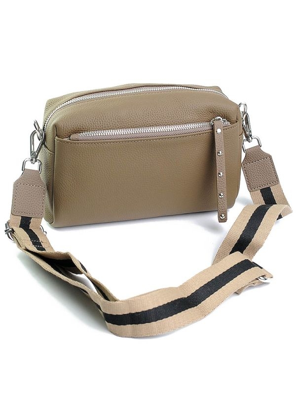 Geanta de dama, 99138, piele naturala, Crem - poza 5