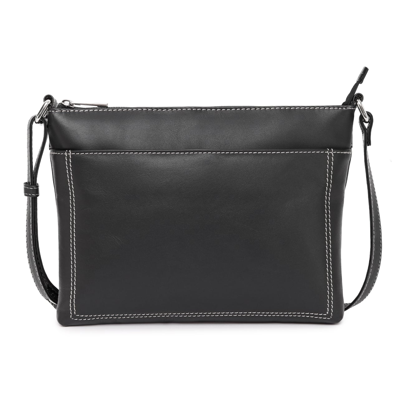 Geanta de dama, Adaline GT3884, piele naturala, Negru - poza 1