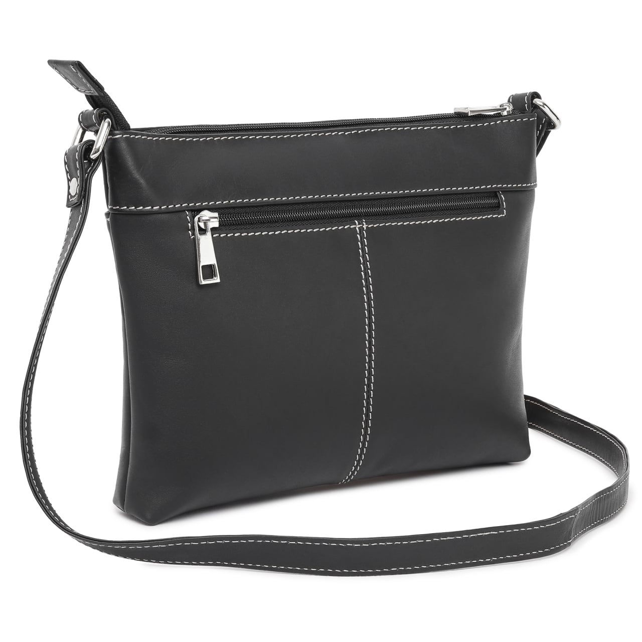 Geanta de dama, Adaline GT3884, piele naturala, Negru - poza 2