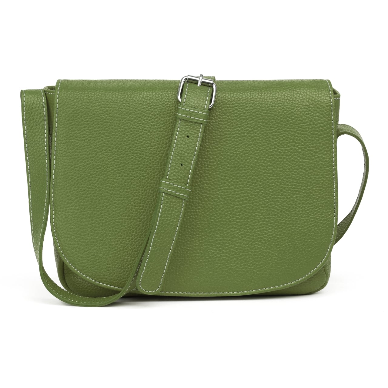 Geanta de dama, Aida GT3857, piele naturala, Verde - poza 3