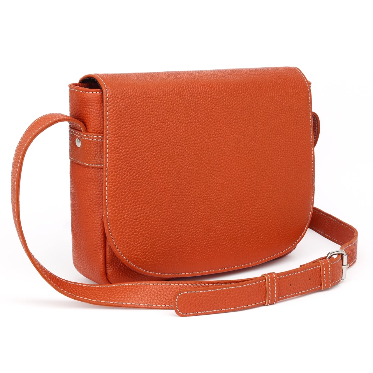 Geanta de dama, Aida GT3859, piele naturala, Orange - poza 1