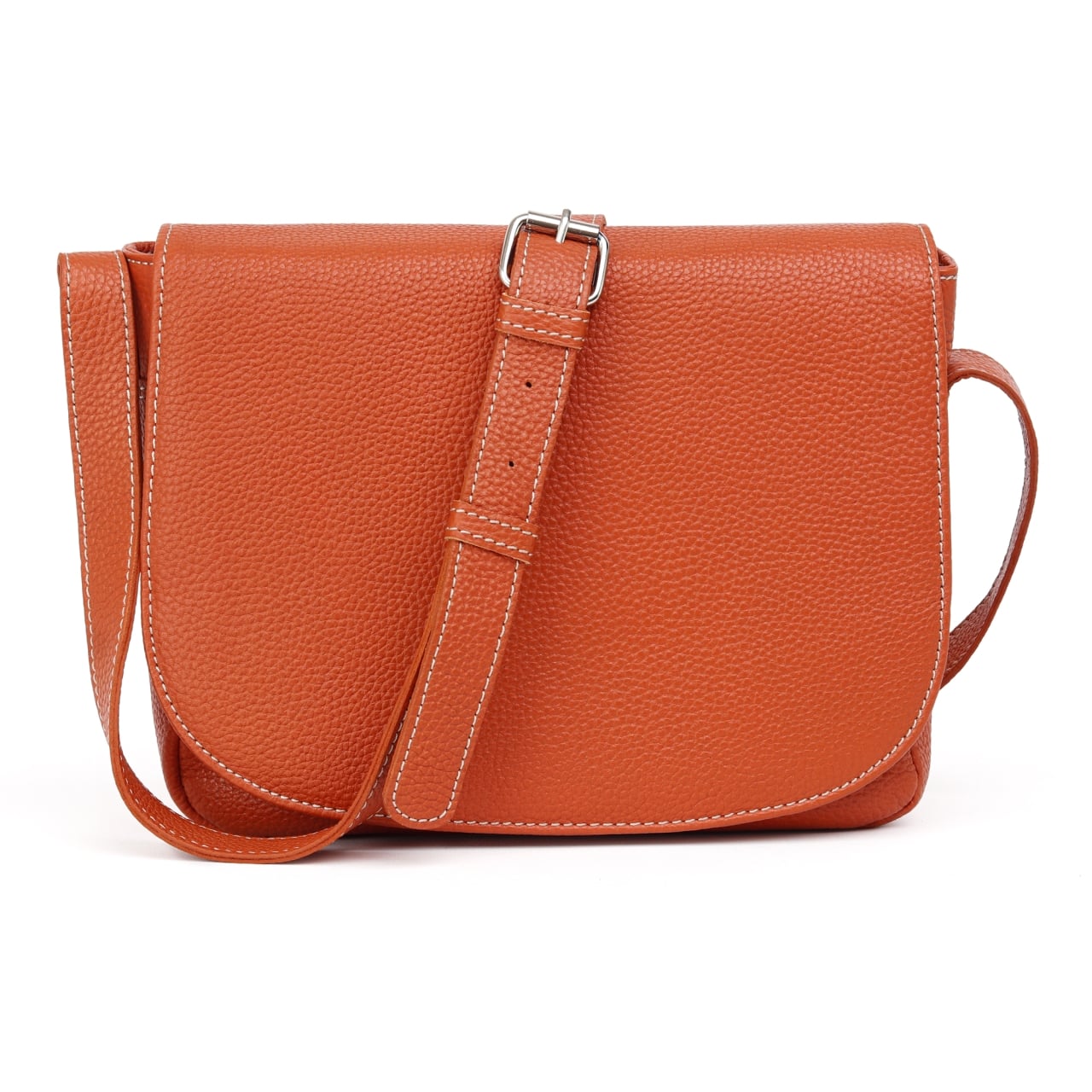 Geanta de dama, Aida GT3859, piele naturala, Orange - poza 3