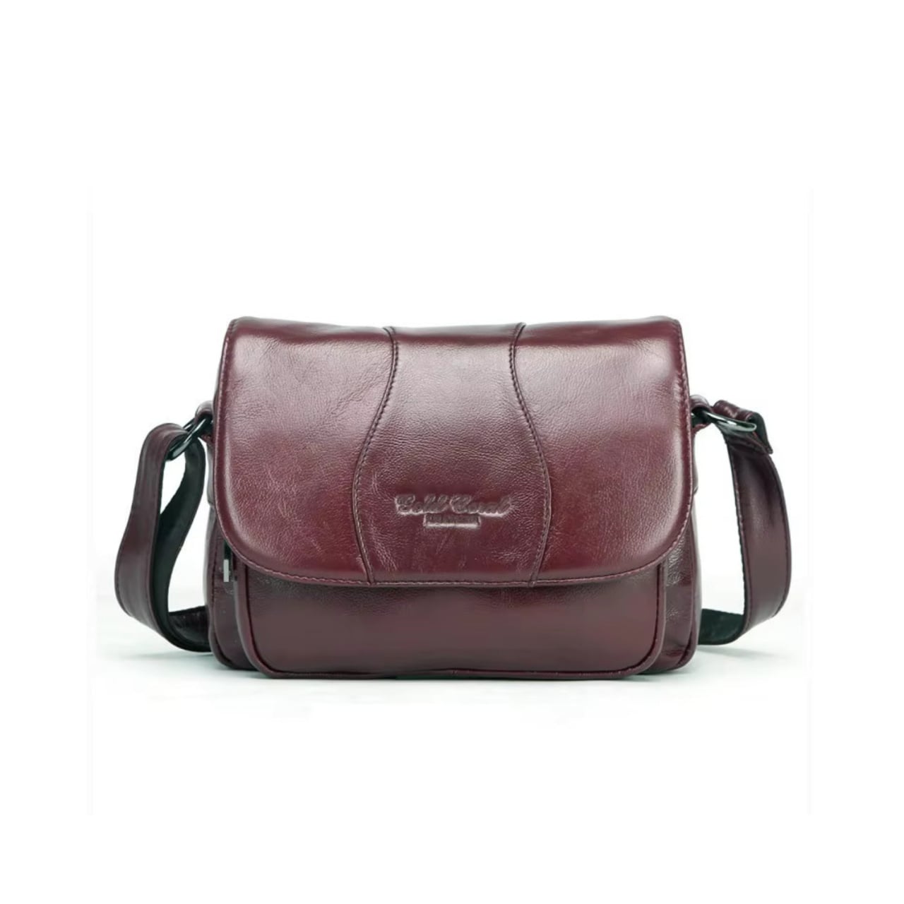 Geanta de dama, Ailana GT2873, piele naturala, Bordo - poza 1