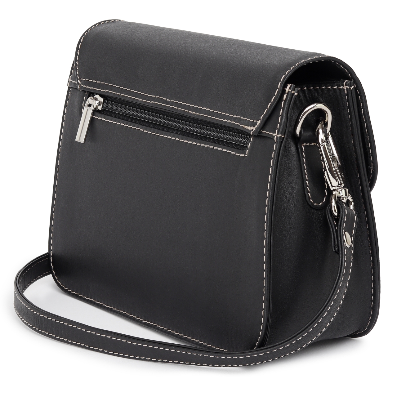 Geanta de dama, Amely GT3878, piele naturala, Negru - poza 3