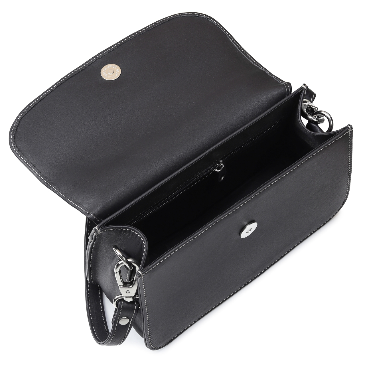 Geanta de dama, Amely GT3878, piele naturala, Negru - poza 4