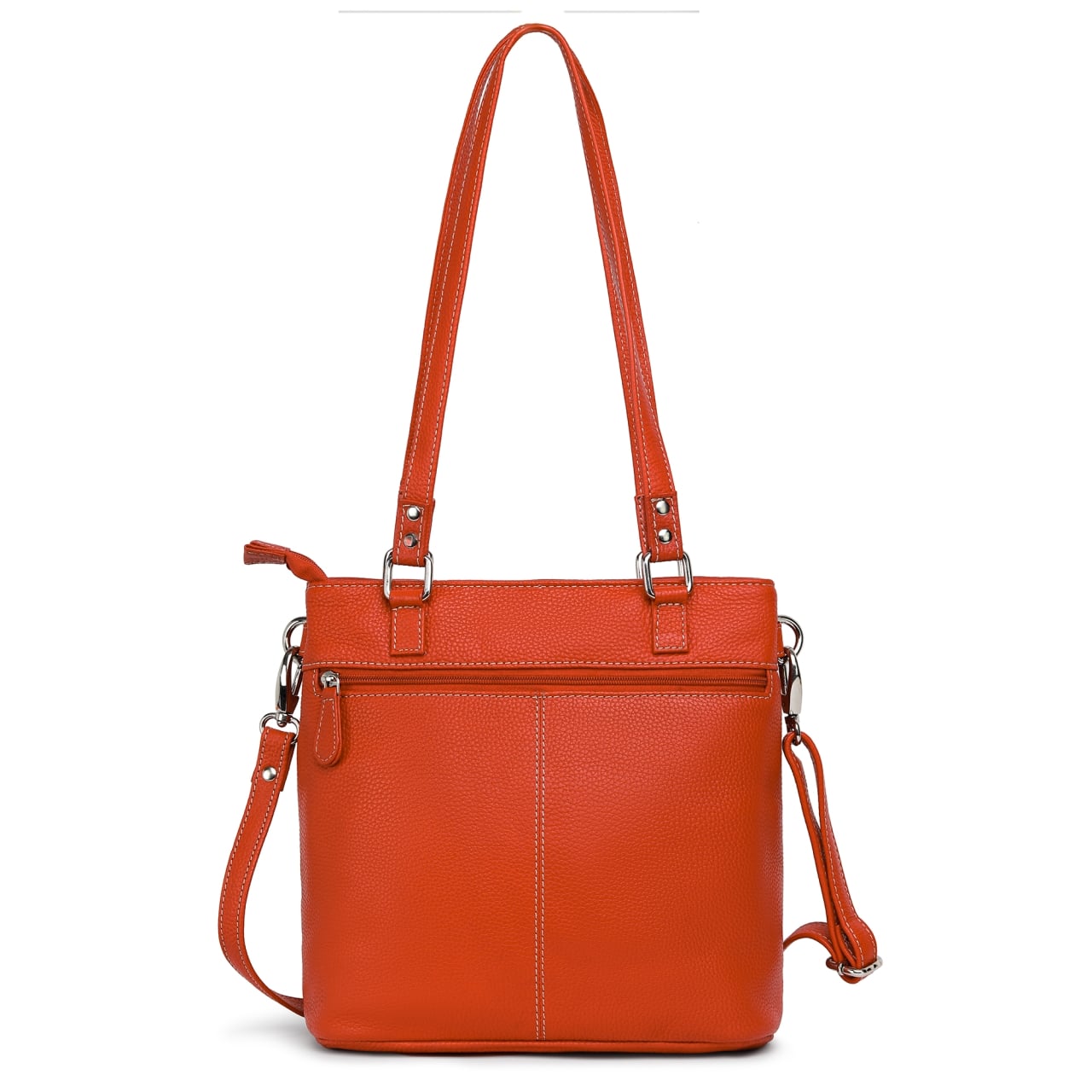 Geanta de dama, Anne GT3853, piele naturala, Orange - poza 1