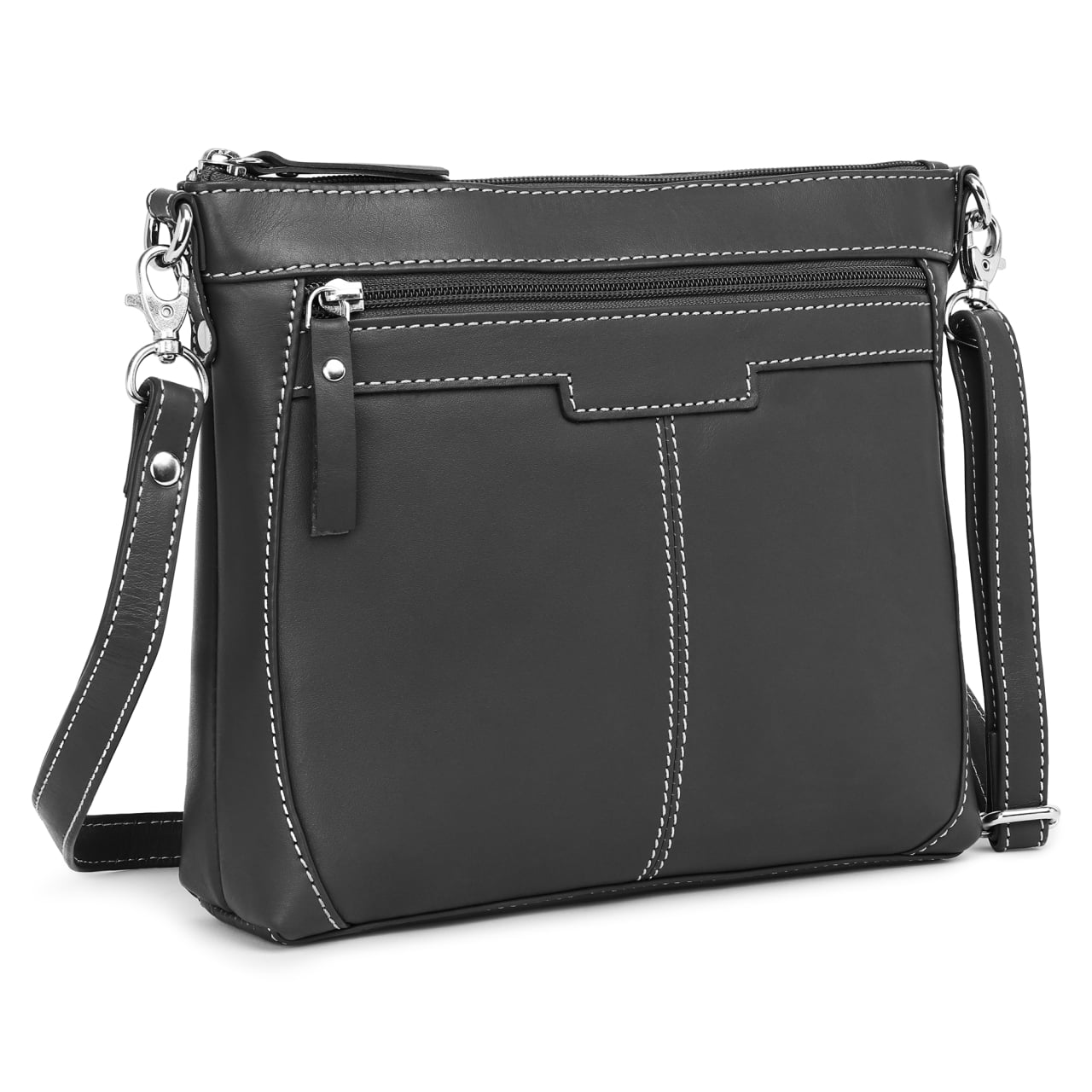 Geanta de dama, Claudie GT3880, piele naturala, Negru - poza 1