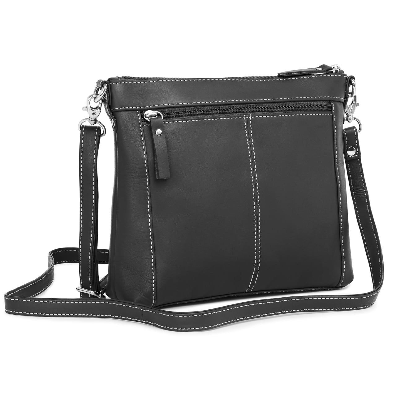 Geanta de dama, Claudie GT3880, piele naturala, Negru - poza 4