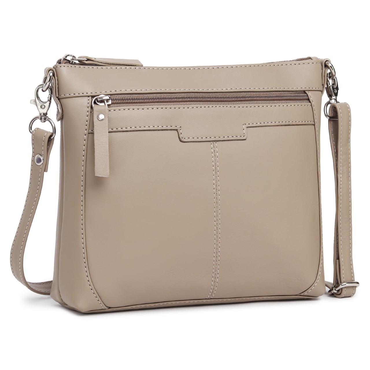 Geanta de dama, Claudie GT3882, piele naturala, Bej - poza 1
