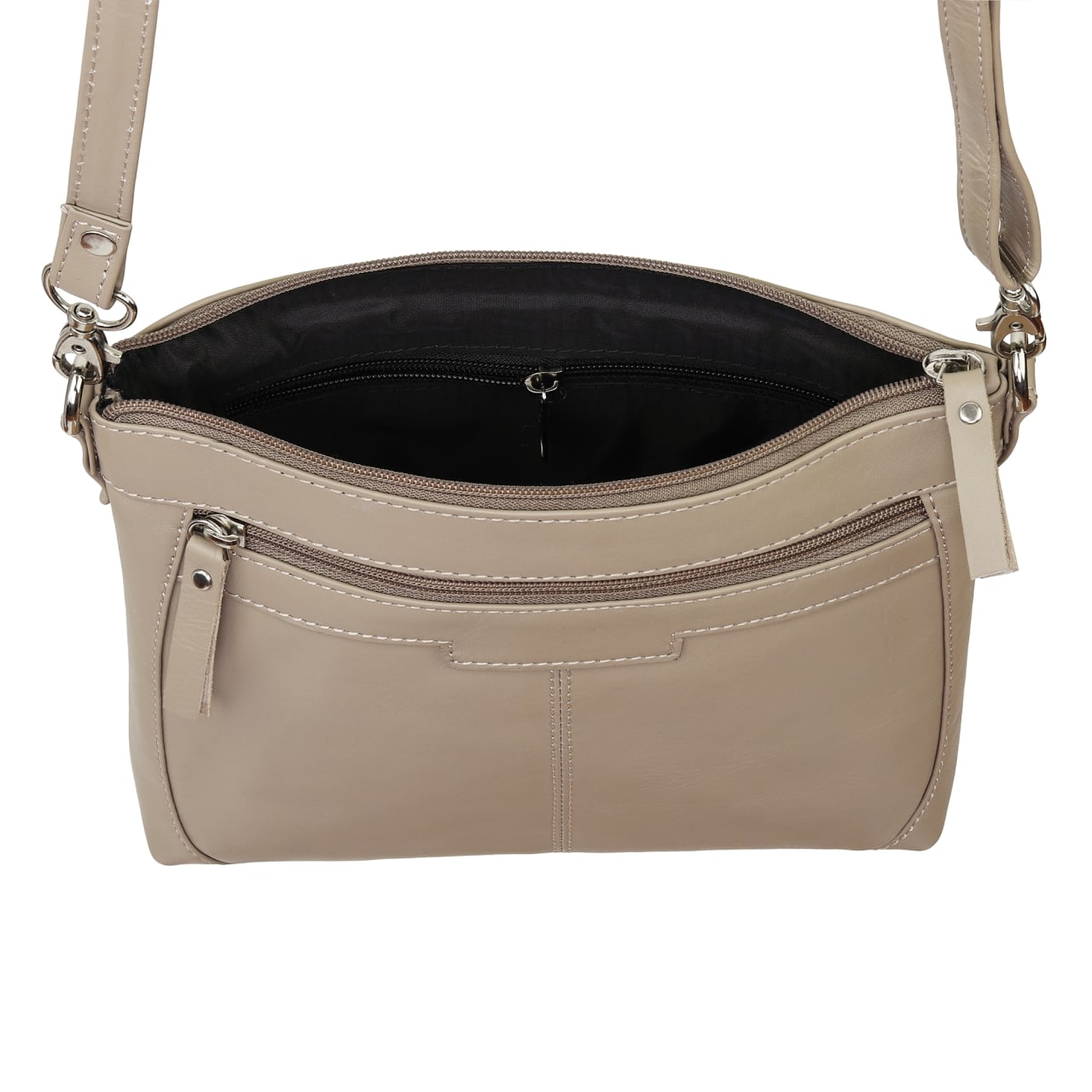 Geanta de dama, Claudie GT3882, piele naturala, Bej - poza 4