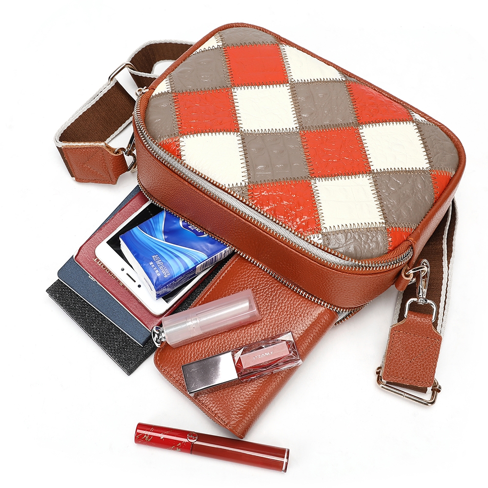 Geanta de dama, Doriana GT3816, piele naturala, Negru - poza 4