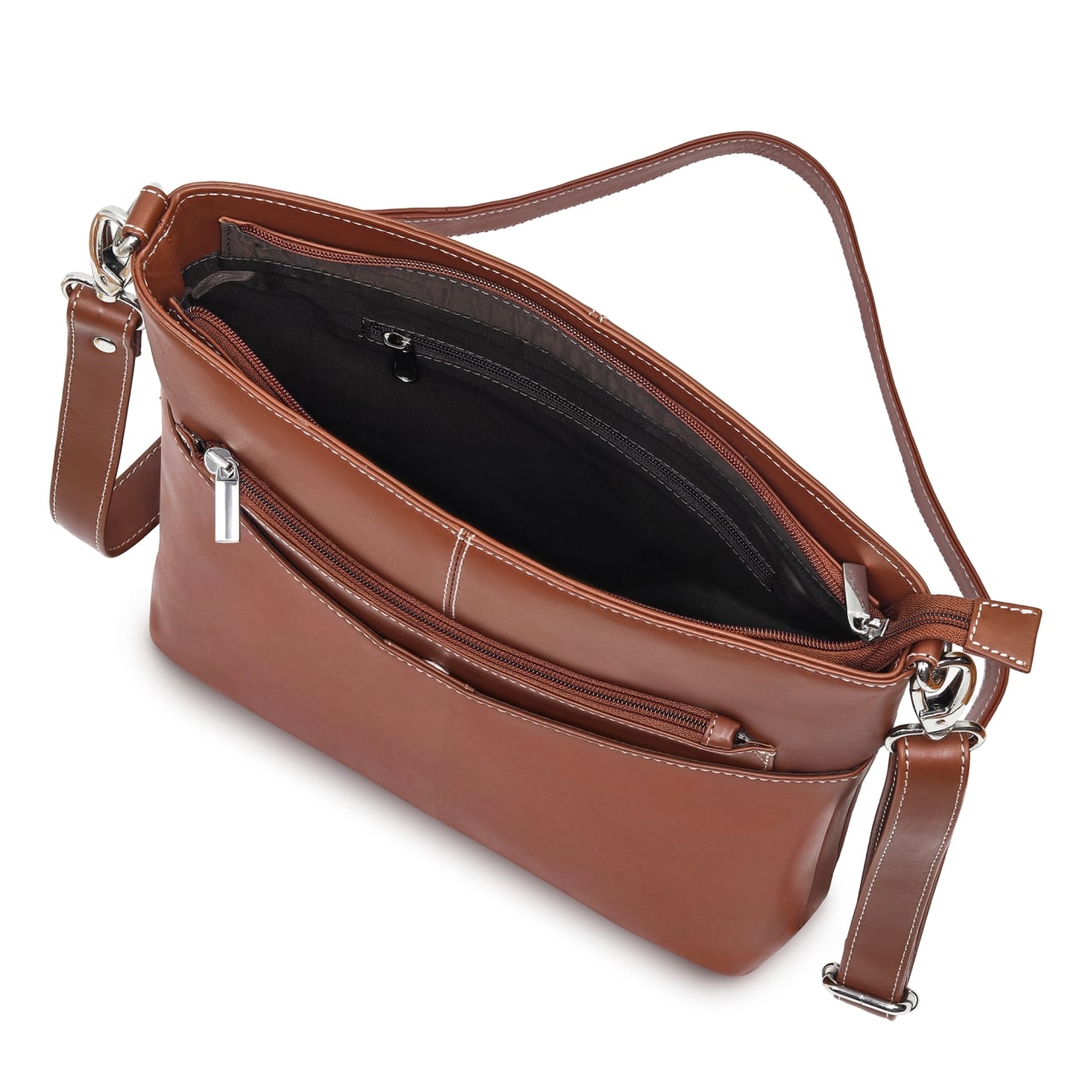 Geanta de dama, Elisabeta GT3887, piele naturala, Maro - poza 4